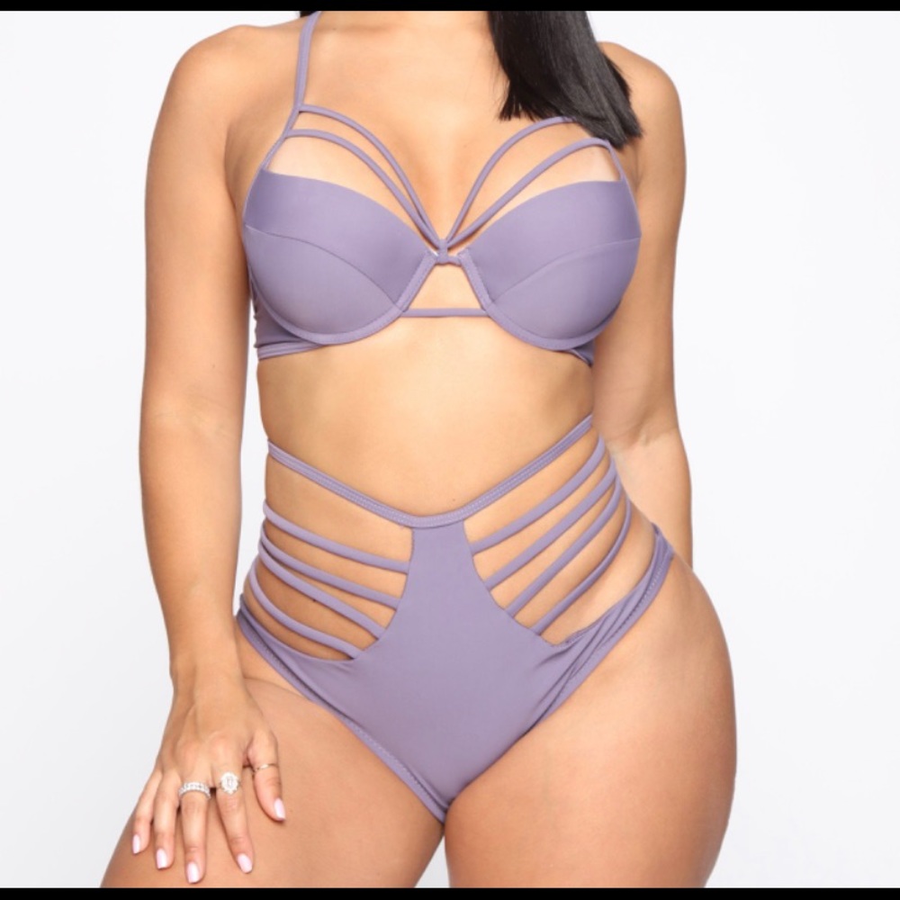 Fashion Nova New Lavender Bikini 2 piece set
